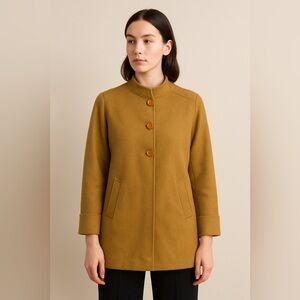 Vintage Camel Wool Blend Coat – Christian Diseñador Mexico/ Size medium/large